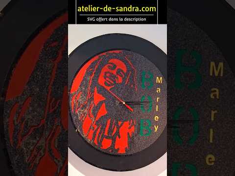 Horloge Murale Style Reggae avec la Cricut + SVG offert