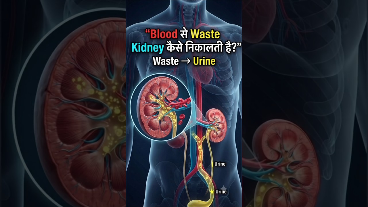 How Kidneys Filter Blood 🩸 | 3D Kidney Animation | Urine Formation Explained#shorts