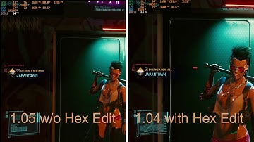 Hotfix 1.05 Cyberpunk 2077 Is worth It? FPS Comparison to 1.04 With Hex Edit For AMD