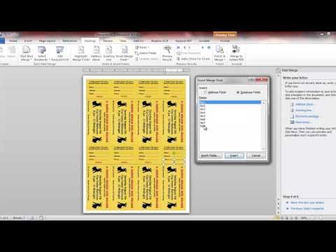 raffle ticket numbering with Word and Number-Pro