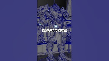 Viewport to render! #3dmodeling #maya3d #blender3d #render #3dart #environmentart #texturing