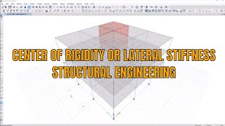 Center of rigidity and lateral stiffness in Etabs