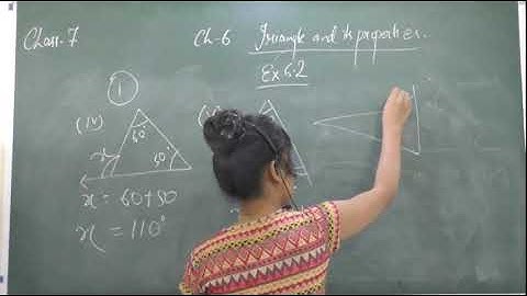 "EX .6.2  TRIANGLES AND ITS PROPERTIES" CLASS 7 MATH NCERT