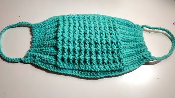 How to Crochet Quick and Easy Face Mask #crochettutorial #crochetfacemask #crochetmask #71