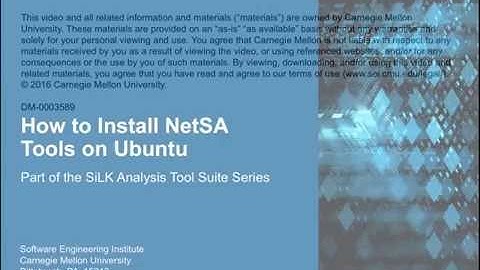 How to Install NetSA Tools on Ubuntu