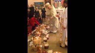Blessing Easter baskets
