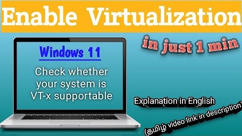 How to enable Virtualization in Windows 11 (English) | VT-x | Today