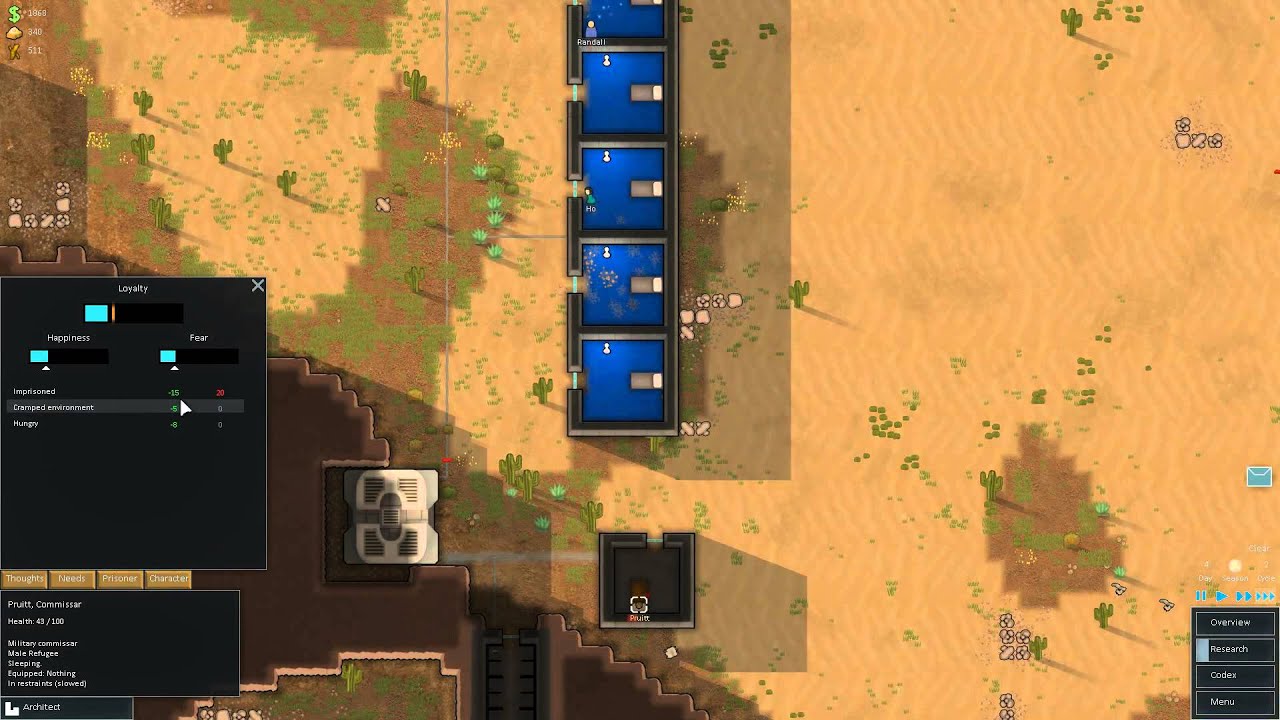 An early preview of the RimWorld pre-alpha