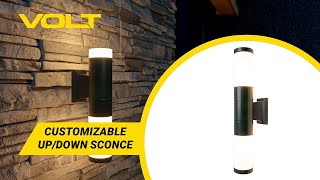 VOLT® Customizable Cast Brass Up/Down Sconce (Black) | What's In The Box? Net Worth