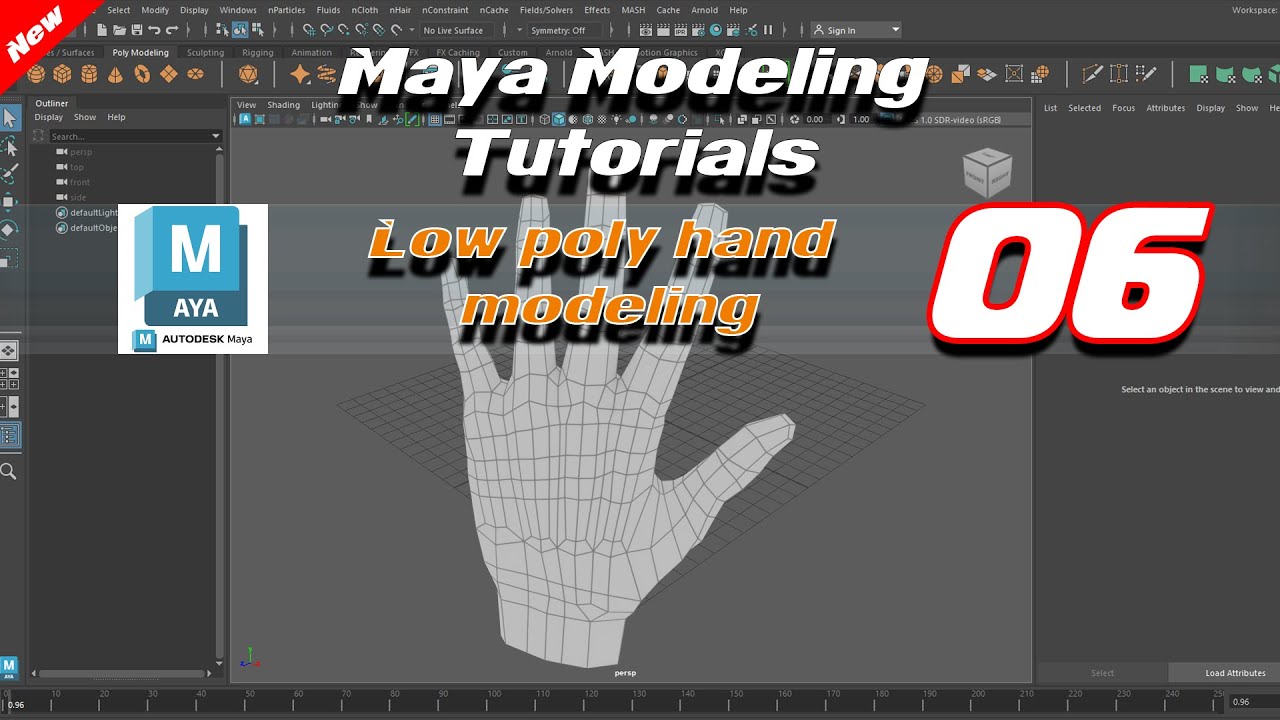 Autodesk Maya 2024 Tutorial In Hindi hand modeling_07 - YouTube