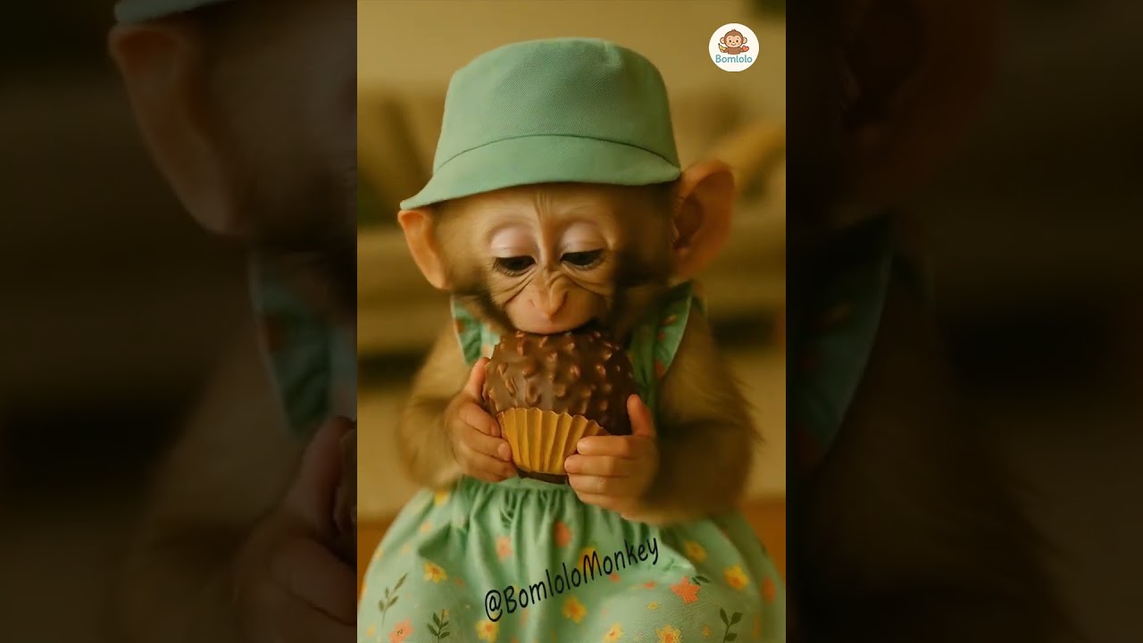 Monkey Eats Chocolate Ball Surprise 🍫🐒😂