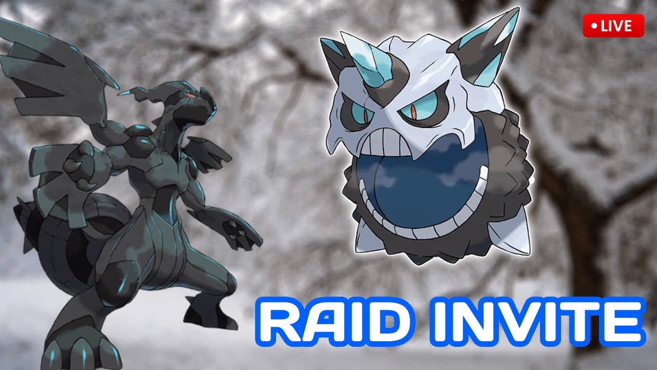 Rolycoly, Shiny Zekrom & Glalie raid invite |  GBL | Cluhere