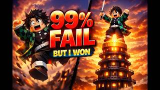 99% FAIL This Demon Slayer Tower… But I WON 😳🔥