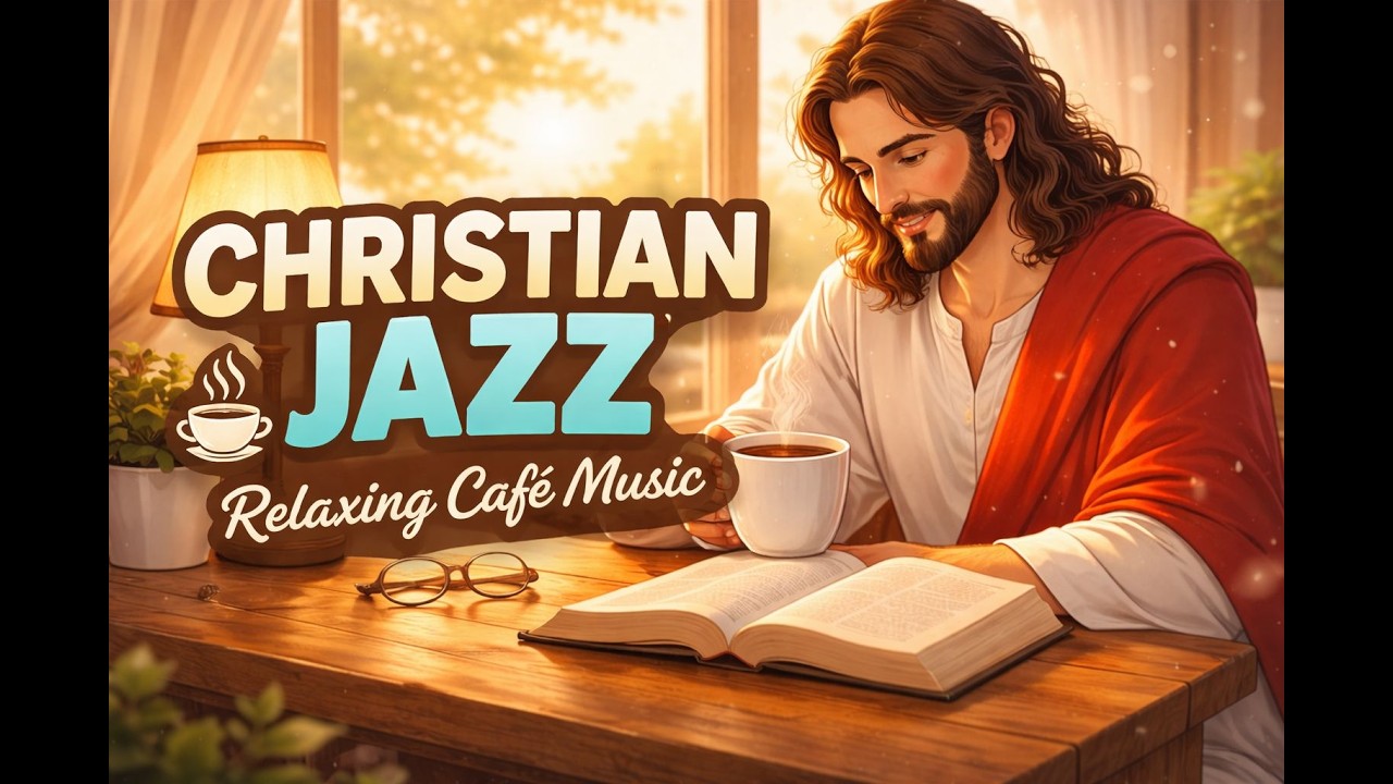Relaxing Christian Jazz Café ☕ Peaceful Study & Prayer Music