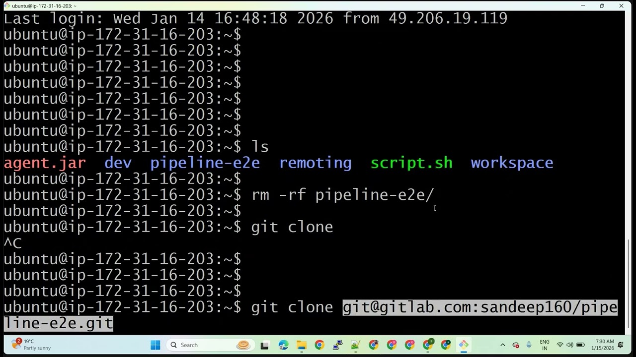 Jenkins, adding credentials 15/01/2026 REC