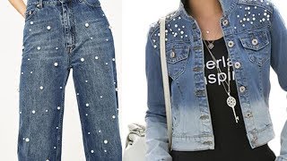 JEANS DE MODA DECORADOS CON PEDRERÍA Y PERLAS / fashion Love - YouTube