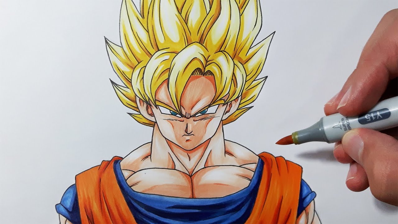 Super Saiyan Goku Now Im Angry Drawing Sketch goku drawing HD phone  wallpaper  Pxfuel