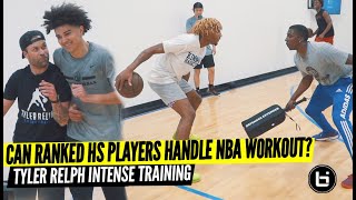 Can Top Ranked High School Players Handle A NBA Workout? Tyler Relph EliteTraining Session