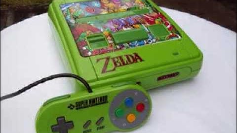 Custom Legend of Zelda themed PAL SNES Super Nintendo by CUSTOMNESGUY