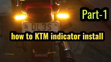 How to KTM Indicator Install in your bike