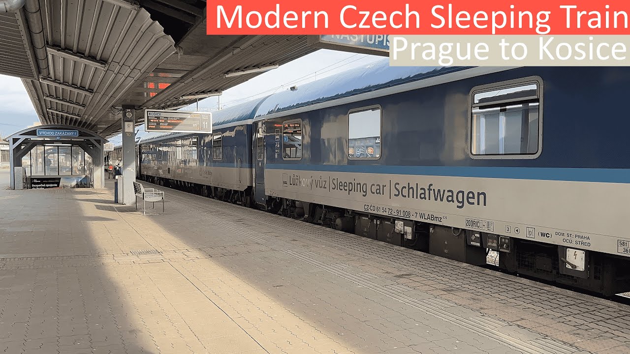 TRIP REPORT | Onboard Czech/Slovakian Sleeper Train | CD/ZSSK | Prague to Kosice | Single Sleeping