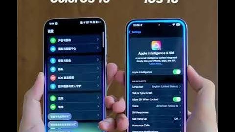 ColorOS 15 vs iOS 18 Glowing Light effect