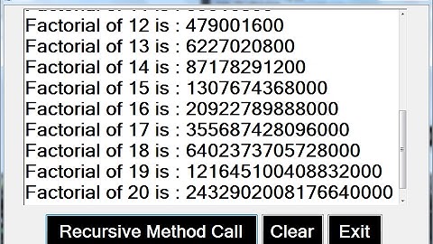 How to Create Recursive Method Program in C#