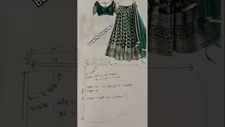 lehenga skirt drafting #trending #drafting #patternmaking #viralvideos #explore #fashiondesigner🦋