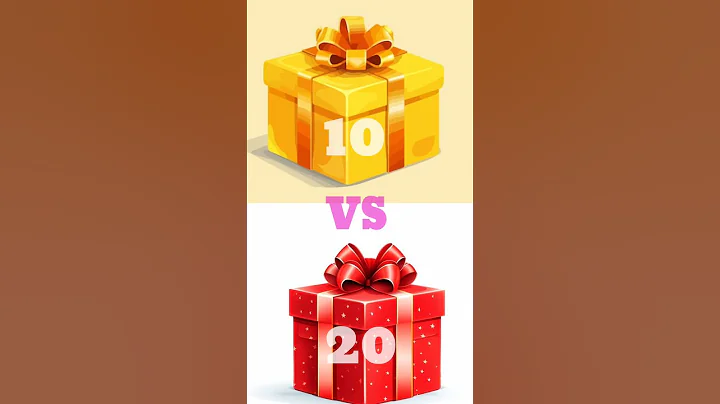 best choice Gift Box Will You Choose? 🎁🤔 | 10 vs 20 Challenge! #gift unboxing short #gift challenge