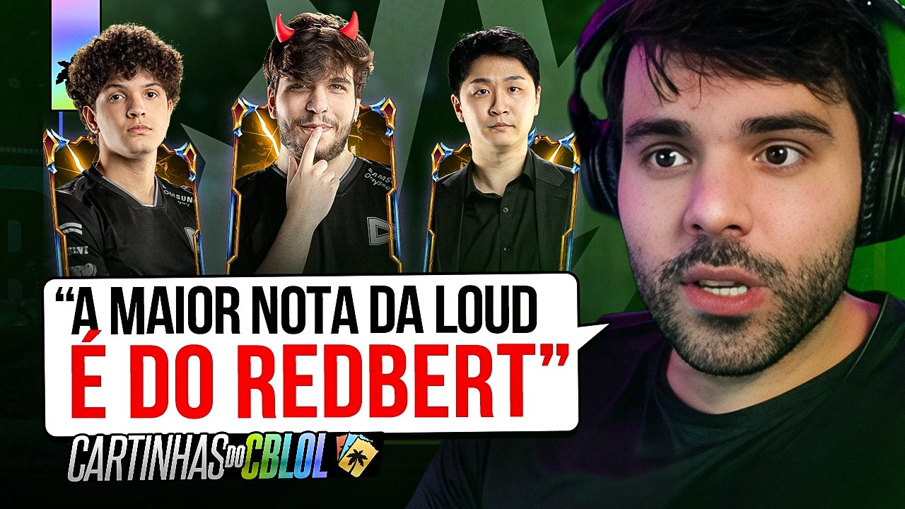 CARTINHAS DO CBLOL: NOTAS DA LOUD CAMPEÃ CONTRA A RED CANIDS