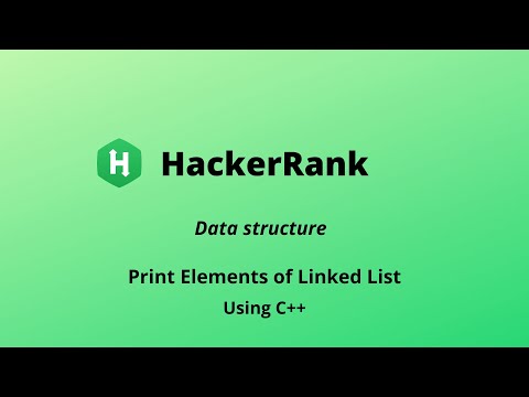 Print Elements of Linked List - DS | Hacker Rank solutions