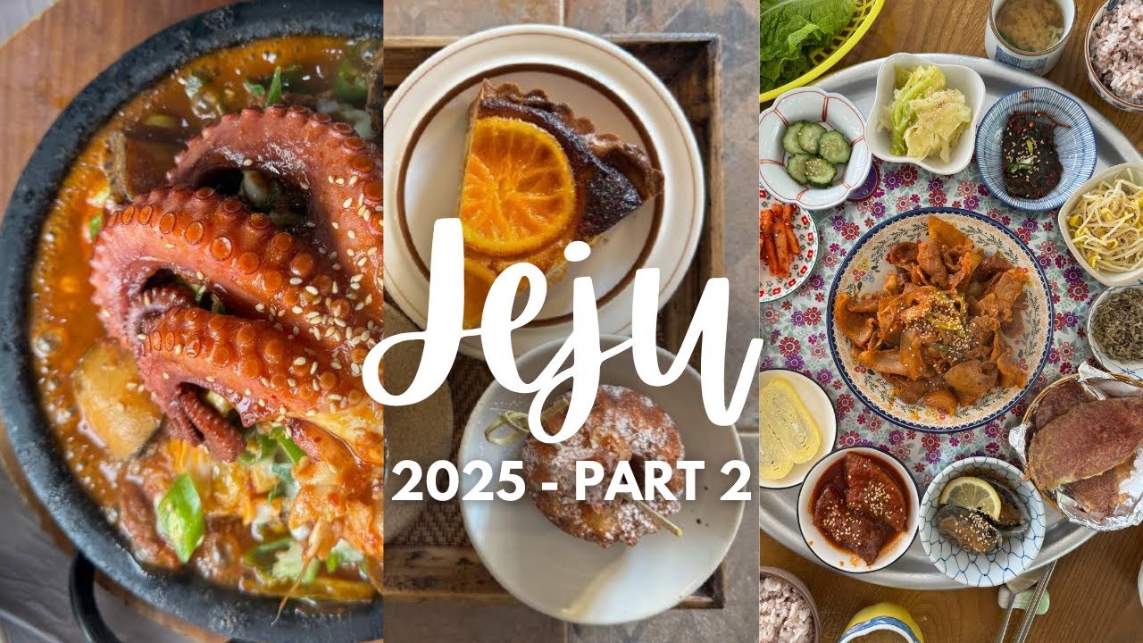 Jeju vlog | tangerine cafe, jejudang, danso, seafood hot plate, coastal trail