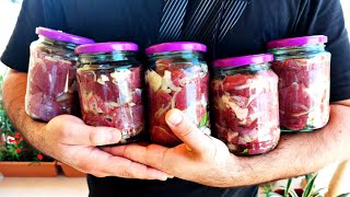 EASY AND TASTY MEAT IN GLASS JAR RECIPE | ASMR BEEF RECIPE