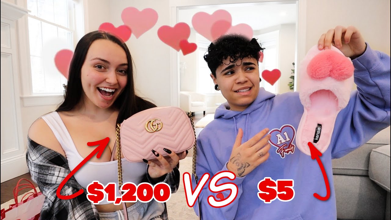 CHEAP VS EXPENSIVE VALENTINES DAY GIFTS CHALLENGE YouTube