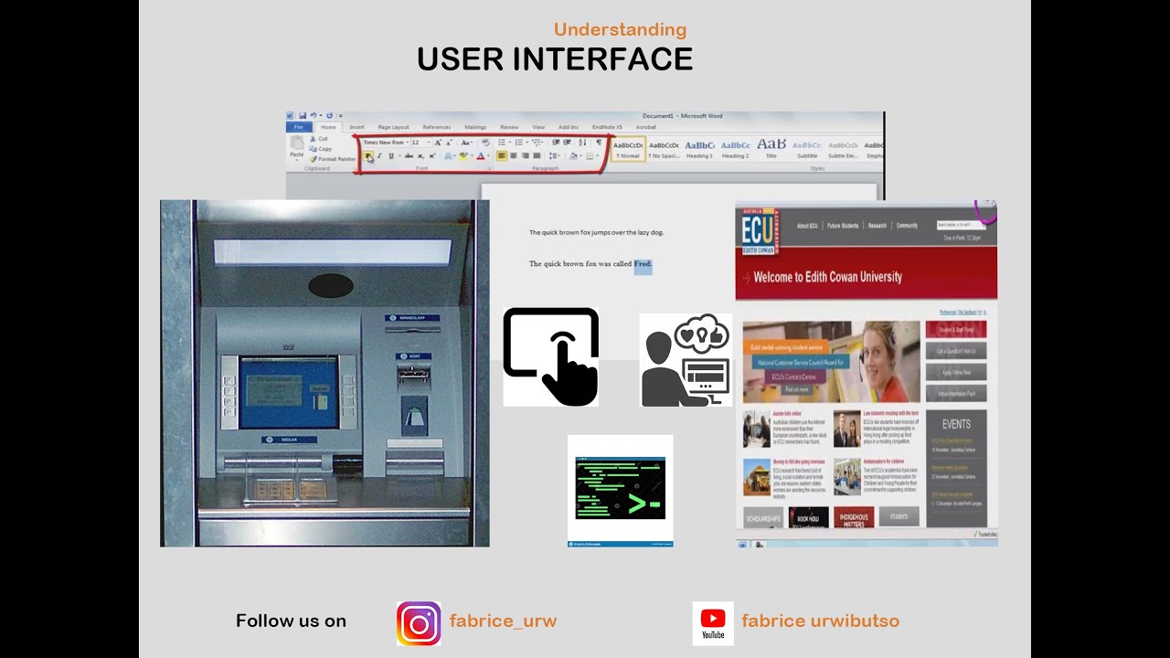 understanding user interface - YouTube