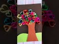 Beautiful Heart Tree Paper Craft 🌳❤️ | Easy DIY 3D Paper Art Tutorial #shorts