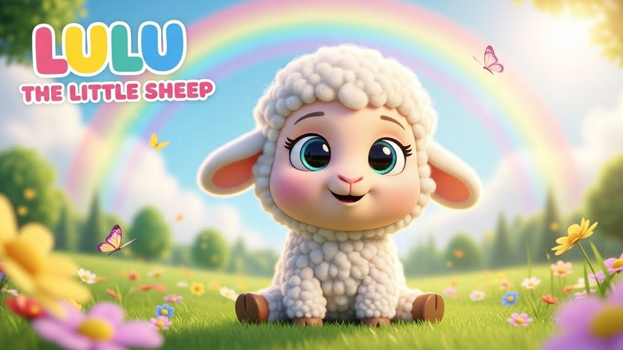 Lulu the Little Sheep 🐑 | Cute Farm Animals Story for Kids | Learning Poem & Bedtime Story