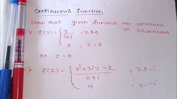 continuous function and some example of complex analysis  #complex analysis#Rj ma