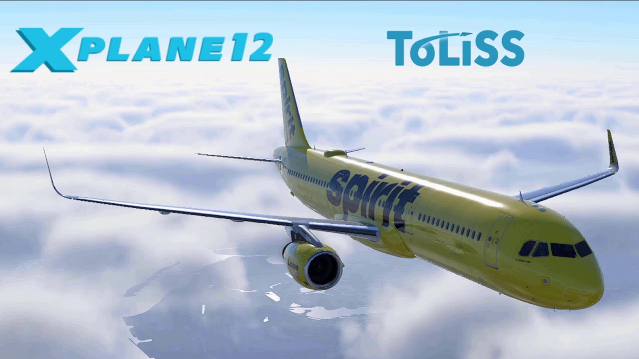 x-plane-12-toliss-a321-spirit-airlines-fort-lauderdale-to-newark