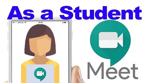Google Meet for students Tutorial