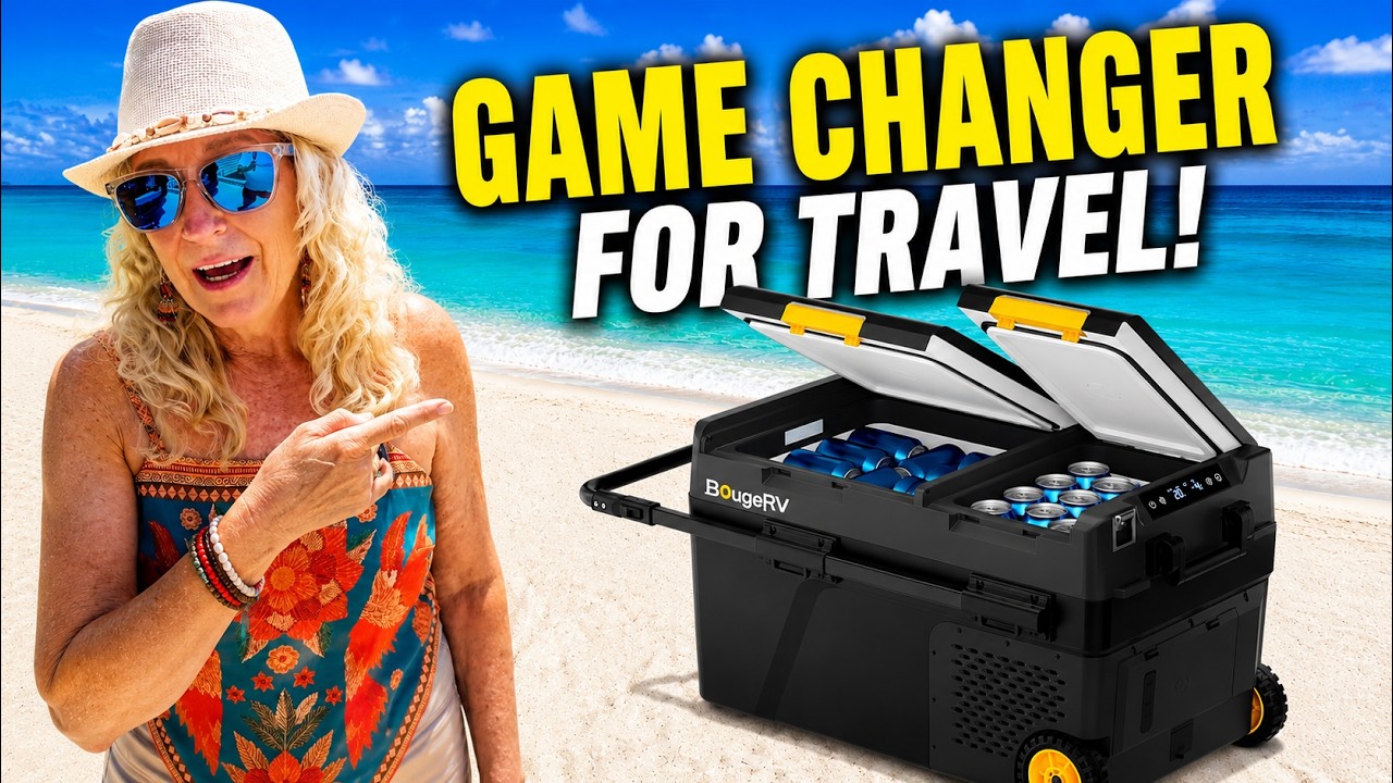 BougeRV New CRD2 V2.0 49L Dual Zone Portable Fridge - YouTube