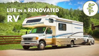 2 Years Living in a Renovated RV Converted to TINY HOUSE ON WHEELS