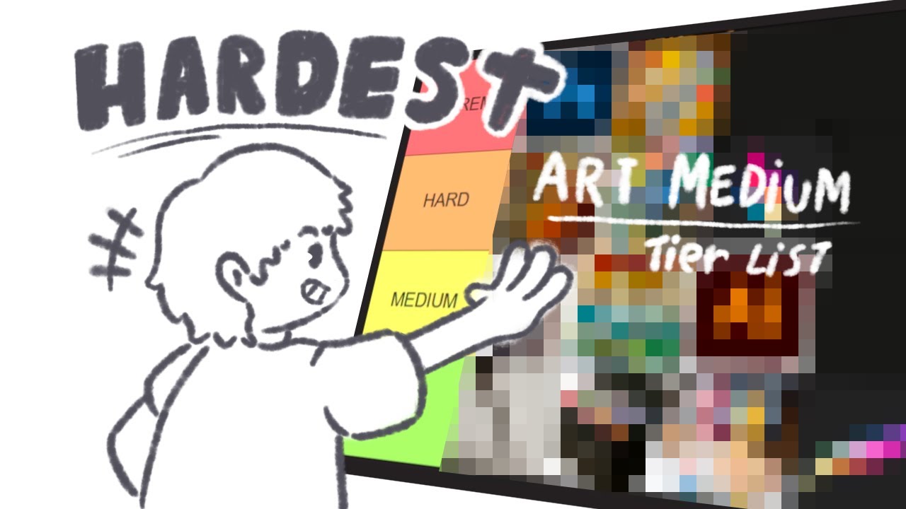 Which Art Medium Is ACTUALLY the Hardest? | Art Tier List