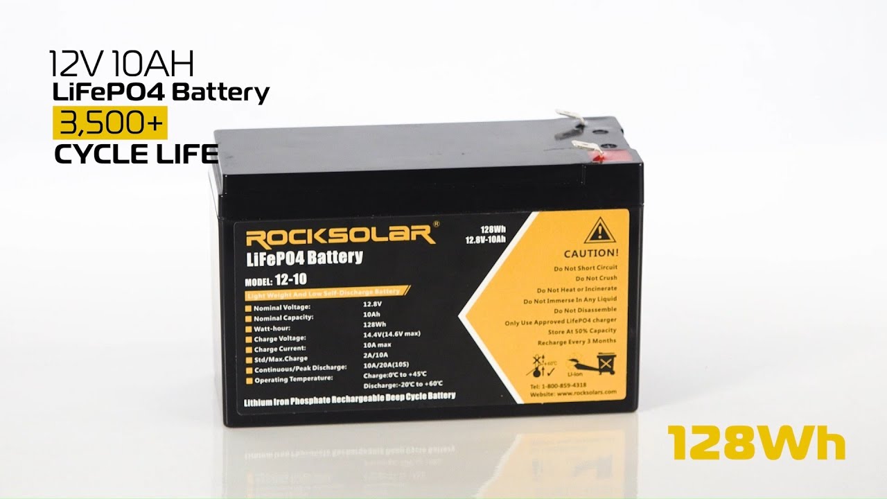 ROCKSOLAR 12V LiFePO4 Battery: Light, Powerful, and Built for the