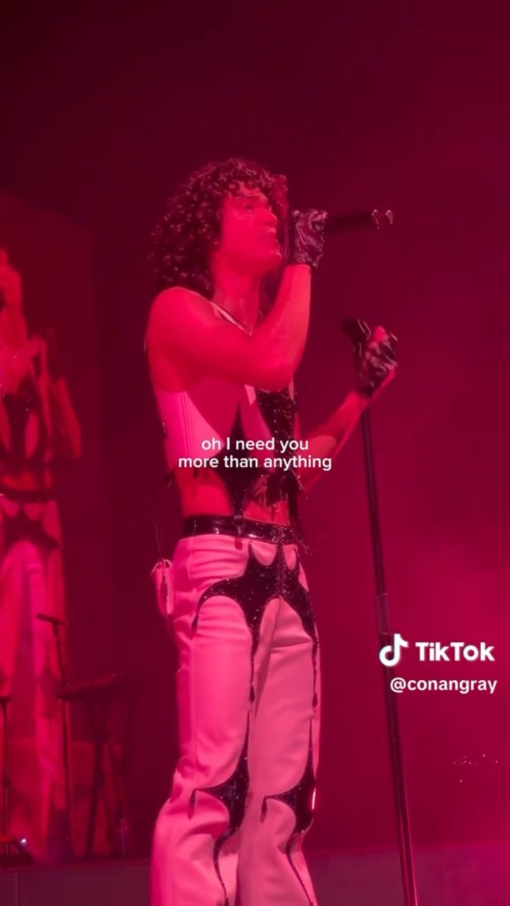 The cut still bleeds. #foundheaven #concert #coneheads #conangray #live #tiktok #tour