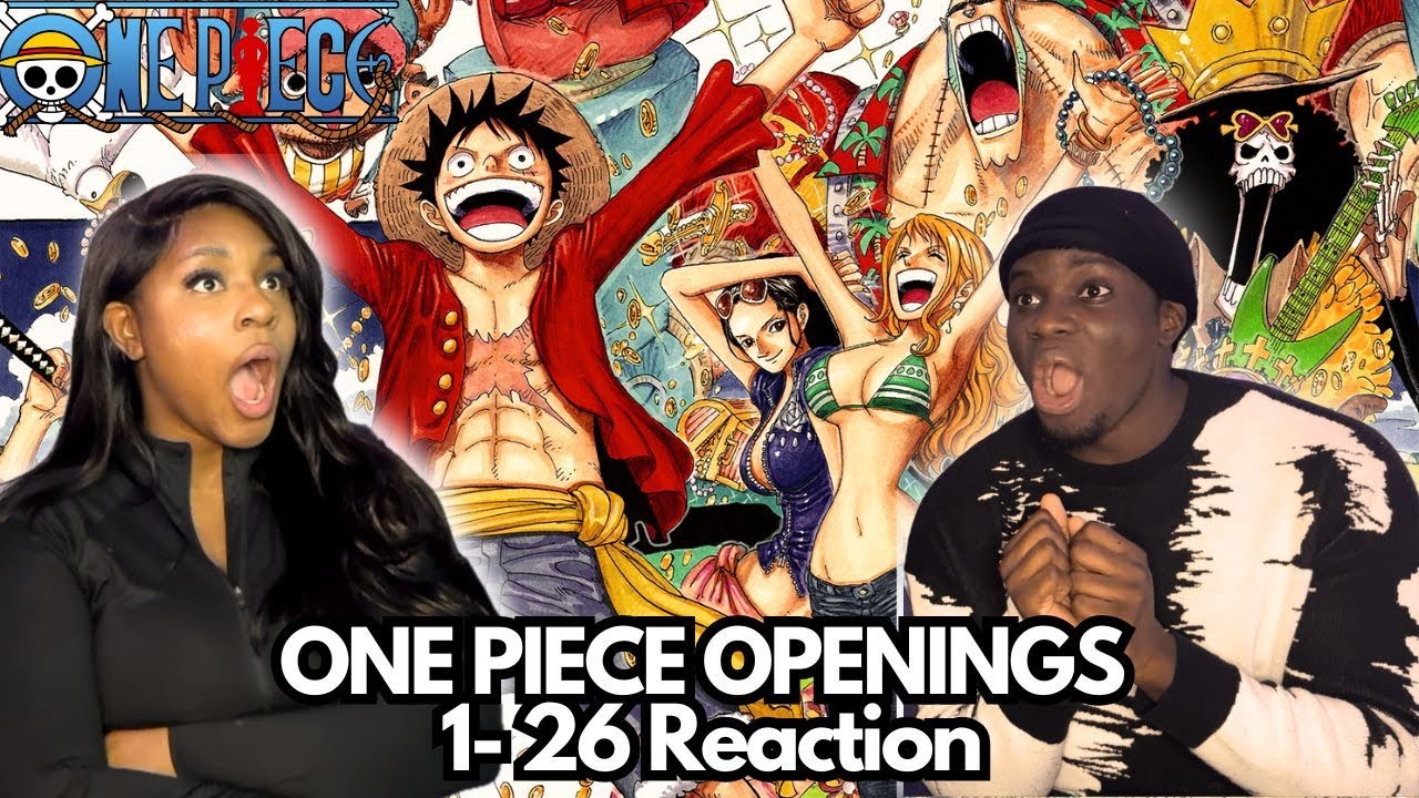 ONE PIECE HATER REACTS TO ONE PIECE OPENING 1-26 REACTION | WE ARE DEFINITELY WATCHING ONE PIECE