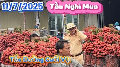 QUÁ CHOÁNG VỚI CẢNH TẮC ĐƯỜNG VẢI THIỀU CUỐI VỤ TẠI LỤC NGẠN