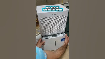 Automatically drain dehumidifier water with a pump -- #diy #home #shorts