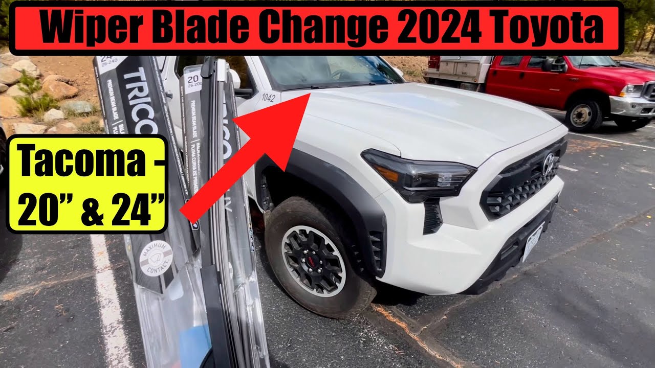 Замена щеток стеклоочистителя Toyota Tacoma 2024 года