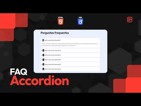 Como criar um FAQ Acordeom estiloso com HTML e CSS
